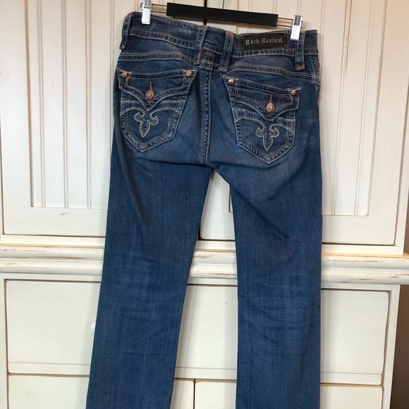 Rock Revival Gwen Bootcut Jeans Sz 29 EUC - Picture 5 of 16